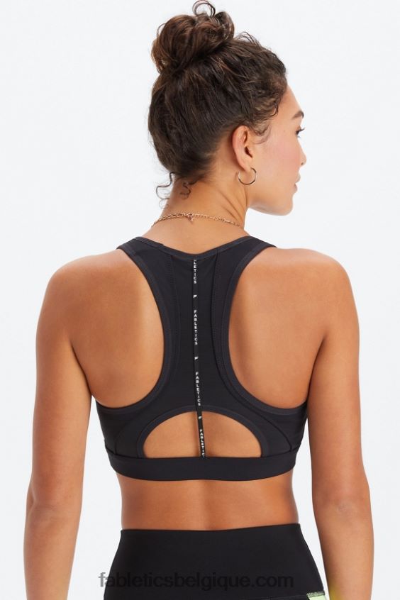 brassière de sport à dos nageur belle femmes Fabletics 404P0T1396 noir