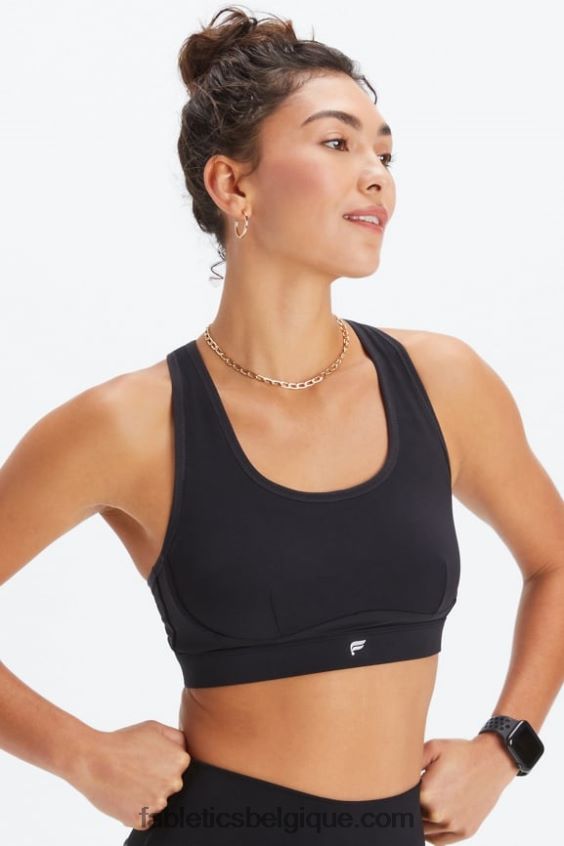 brassière de sport à dos nageur belle femmes Fabletics 404P0T1396 noir