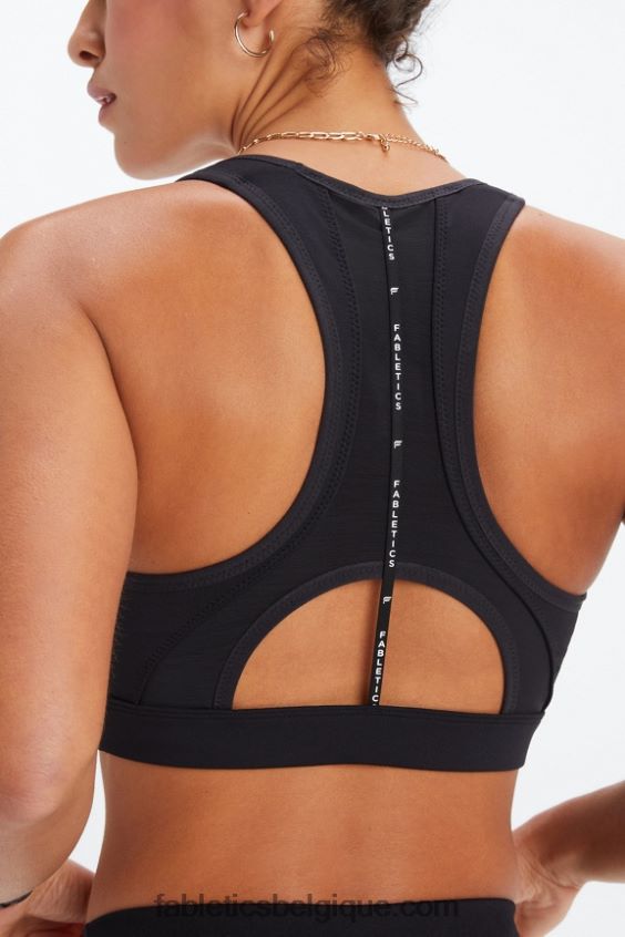 brassière de sport à dos nageur belle femmes Fabletics 404P0T1396 noir