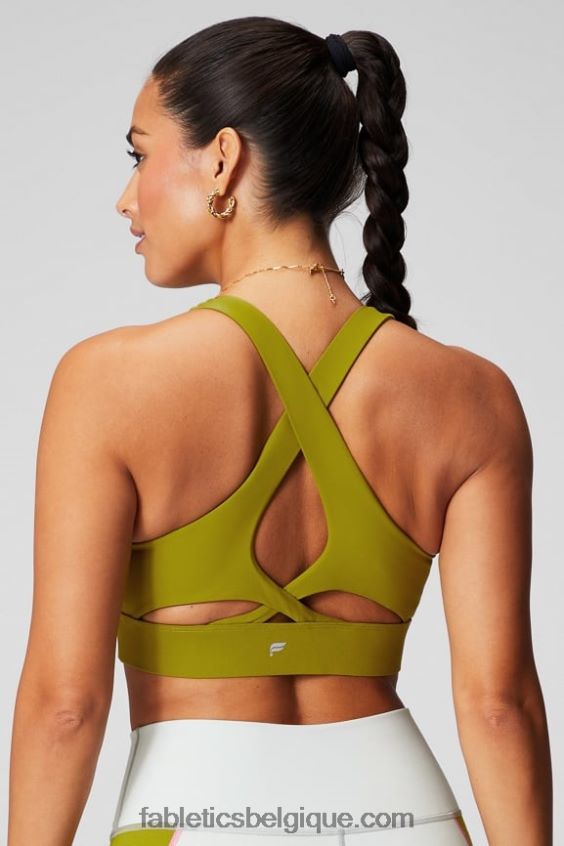 soutien-gorge de sport anti-rebond 88 femmes Fabletics 404P0T1331 oliveraie