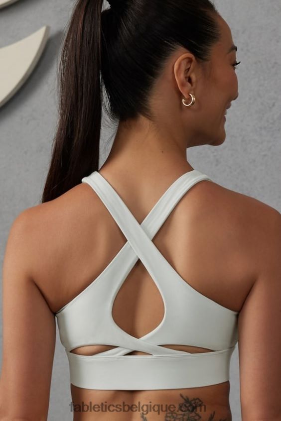 soutien-gorge de sport anti-rebond 89 femmes Fabletics 404P0T1332 gris menthe