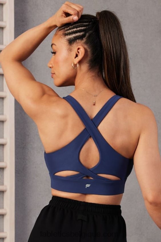 soutien-gorge de sport anti-rebond 89 femmes Fabletics 404P0T1333 marine collégiale