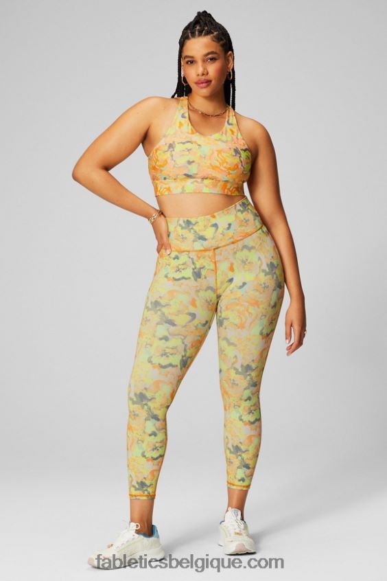 soutien-gorge de sport anti-rebond 89 femmes Fabletics 404P0T1334 souci peint