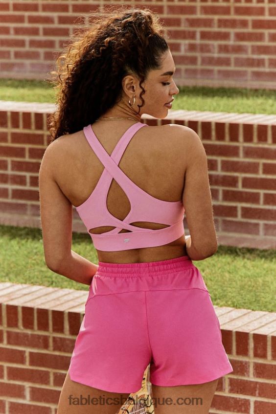 soutien-gorge de sport anti-rebond 89 femmes Fabletics 404P0T1335 coquelicot rose