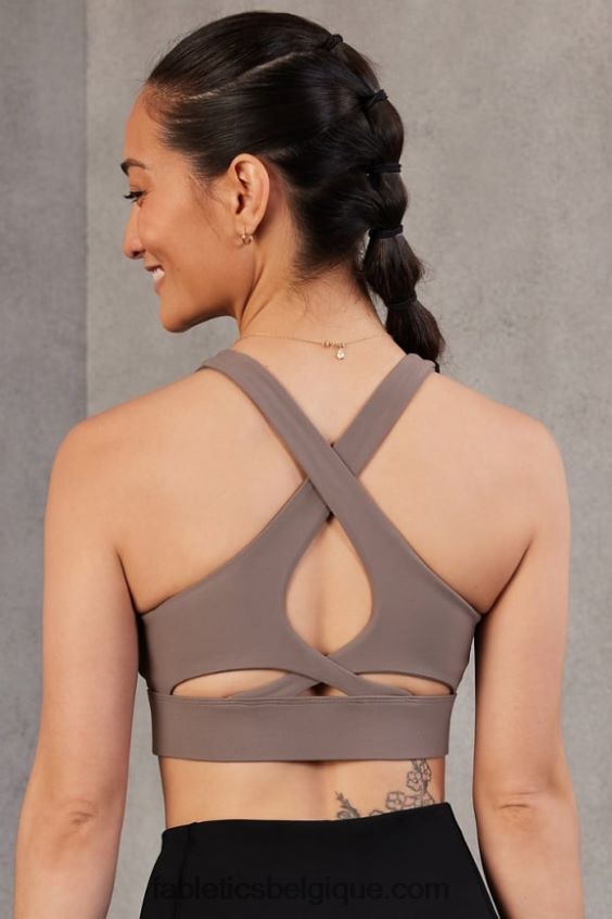 soutien-gorge de sport anti-rebond 90 femmes Fabletics 404P0T1337 enfumé