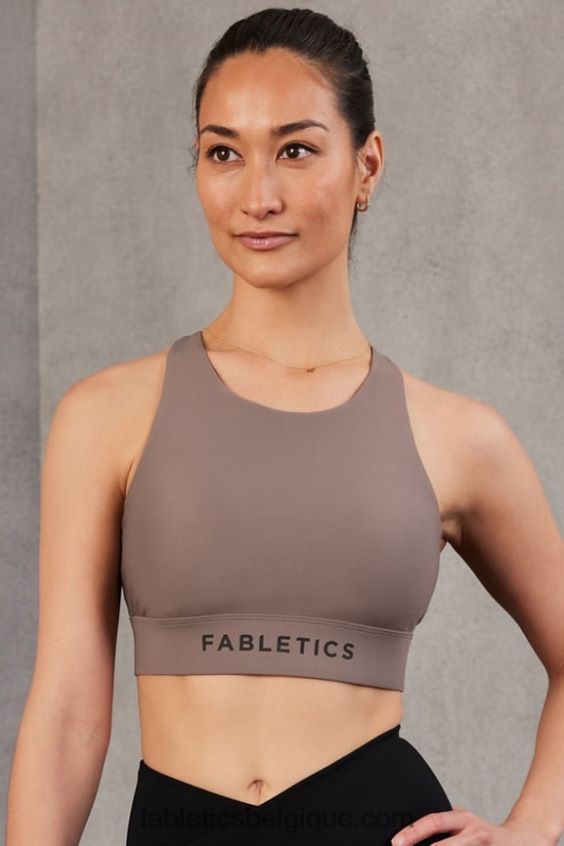 soutien-gorge de sport anti-rebond 90 femmes Fabletics 404P0T1337 enfumé