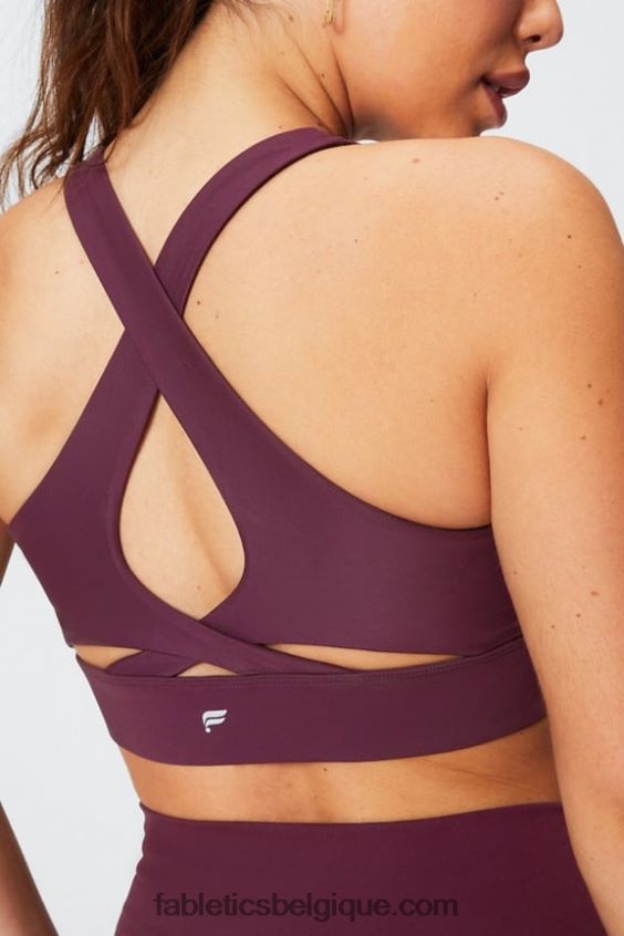 soutien-gorge de sport anti-rebond 90 femmes Fabletics 404P0T1338 Bourgogne