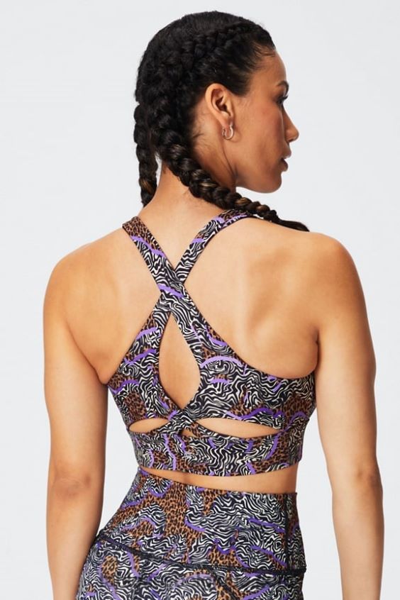 soutien-gorge de sport anti-rebond 90 femmes Fabletics 404P0T1340 animal hybride