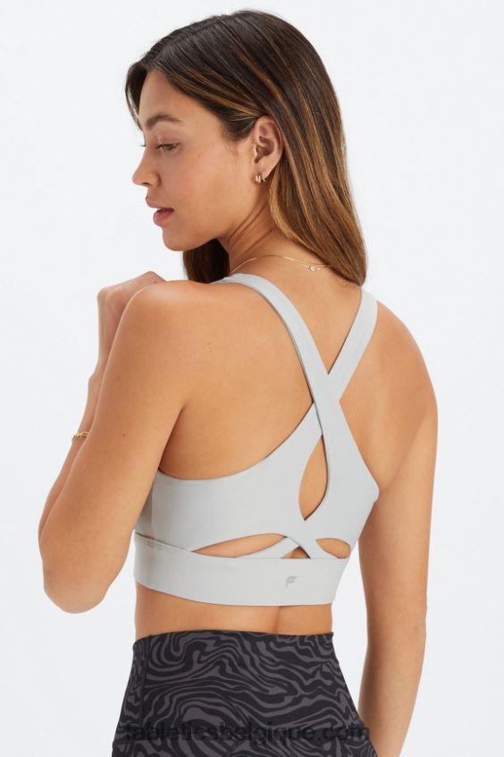 soutien-gorge de sport anti-rebond 90 femmes Fabletics 404P0T1341 gris minéral