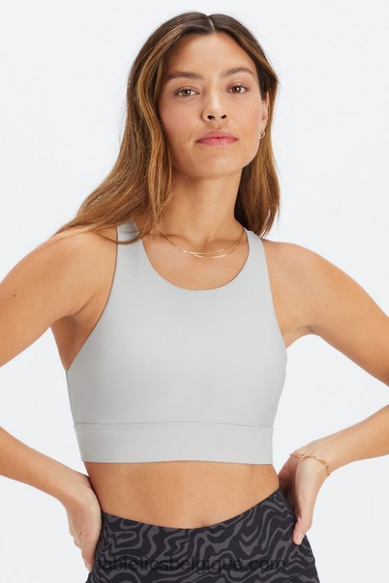 soutien-gorge de sport anti-rebond 90 femmes Fabletics 404P0T1341 gris minéral