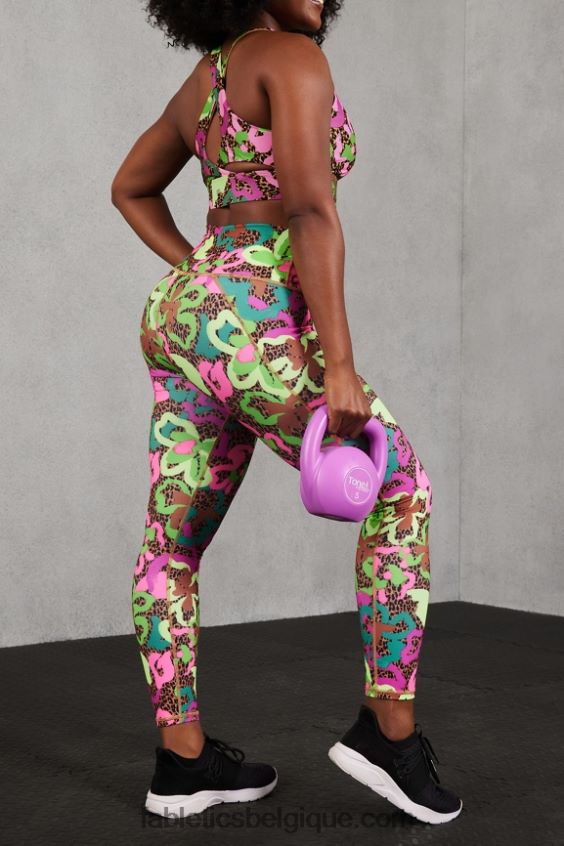soutien-gorge de sport anti-rebond 91 femmes Fabletics 404P0T1342 oasis tropicale