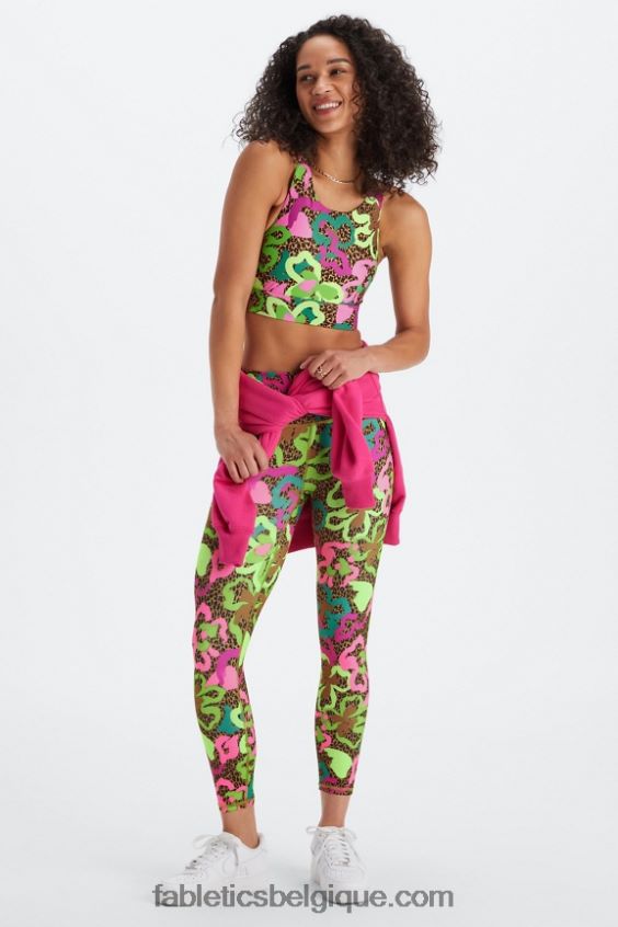 soutien-gorge de sport anti-rebond 91 femmes Fabletics 404P0T1342 oasis tropicale