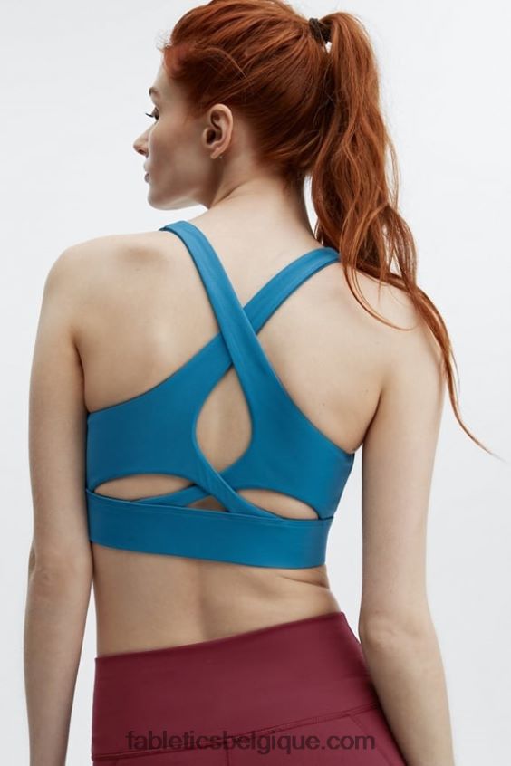 soutien-gorge de sport anti-rebond 92 femmes Fabletics 404P0T1351 vague océanique