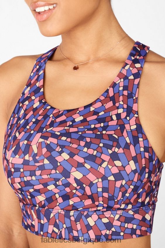 soutien-gorge de sport anti-rebond 94 femmes Fabletics 404P0T1359 cristallin marine