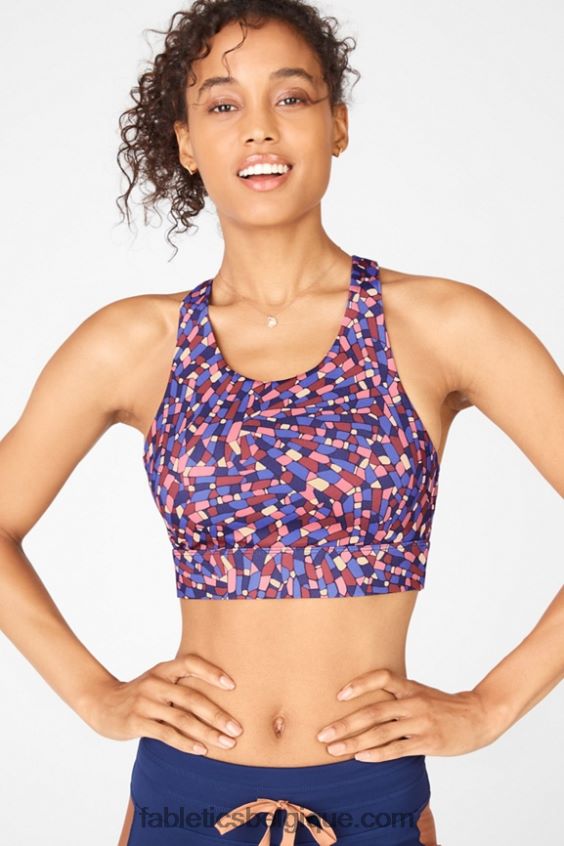 soutien-gorge de sport anti-rebond 94 femmes Fabletics 404P0T1359 cristallin marine