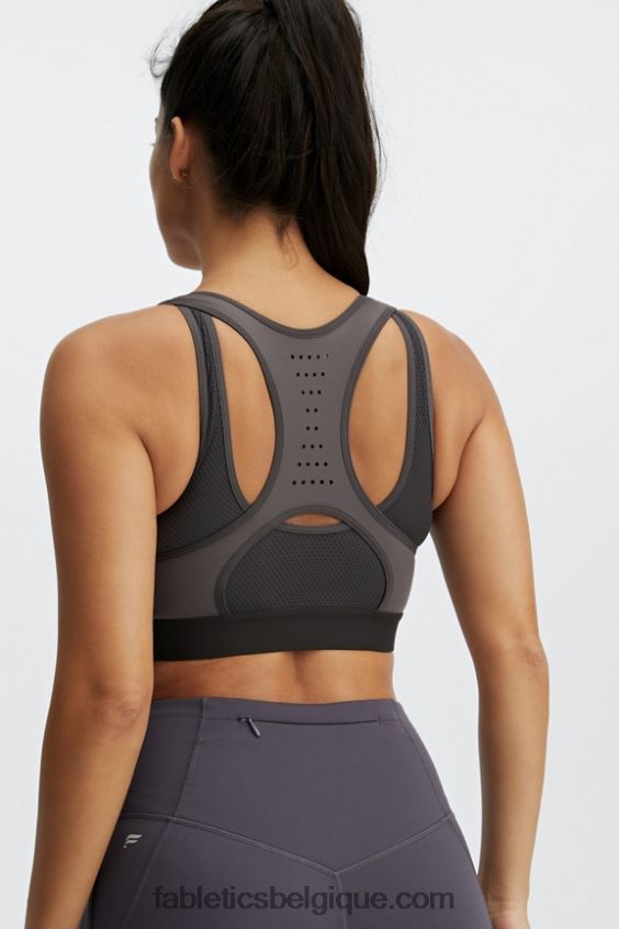 soutien-gorge de sport de course à impact élevé elsie femmes Fabletics 404P0T1420 gris moyen/fantôme