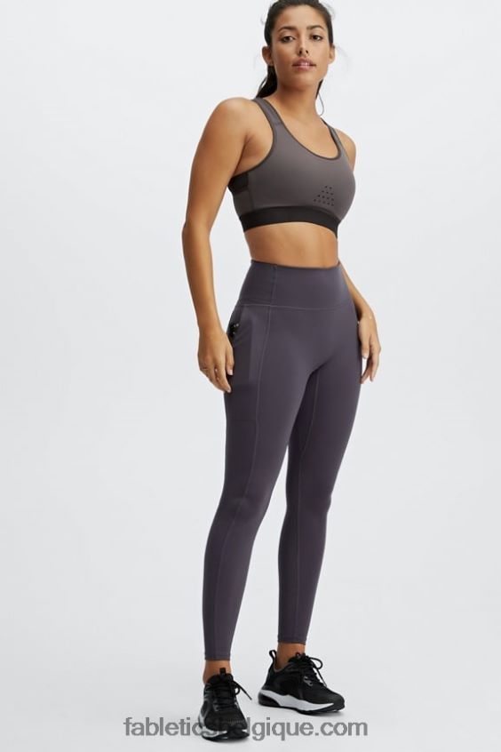 soutien-gorge de sport de course à impact élevé elsie femmes Fabletics 404P0T1420 gris moyen/fantôme