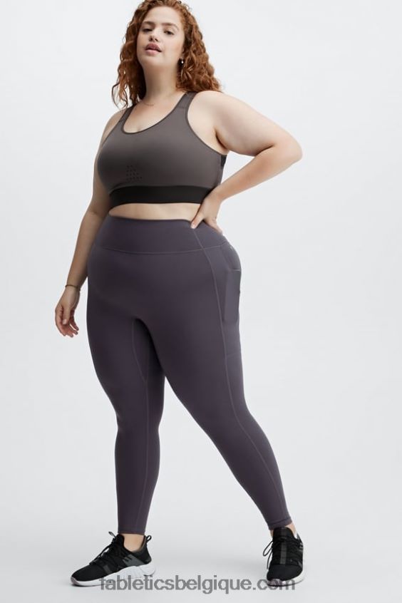 soutien-gorge de sport de course à impact élevé elsie femmes Fabletics 404P0T1421 gris moyen/fantôme