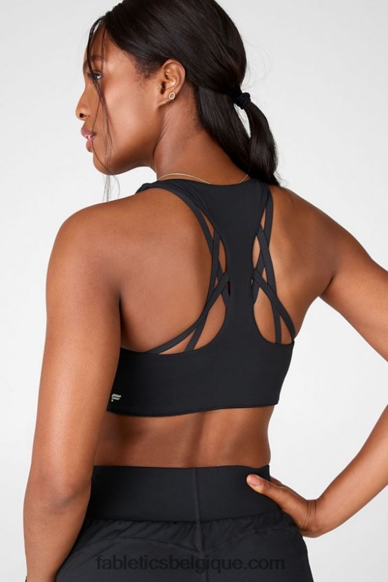soutien-gorge de sport à fort impact boost femmes Fabletics 404P0T1437 noir