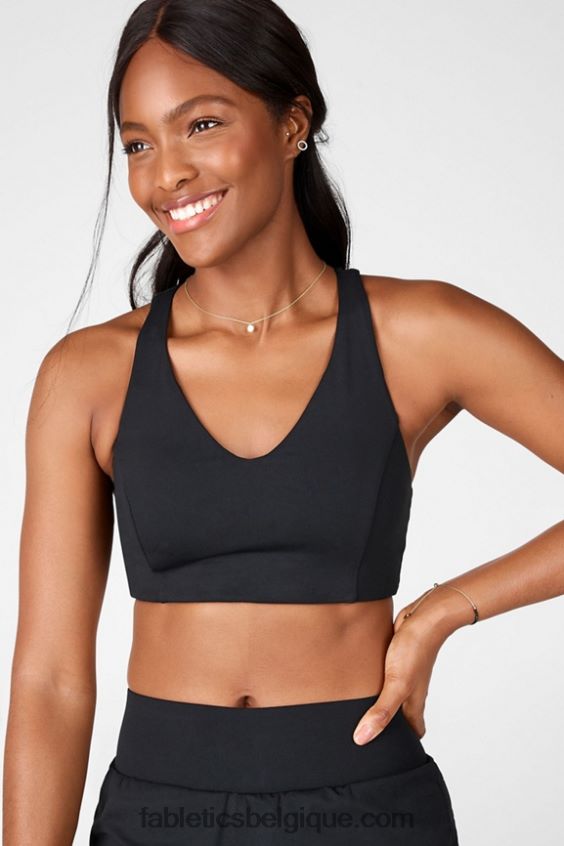 soutien-gorge de sport à fort impact boost femmes Fabletics 404P0T1437 noir