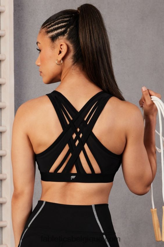 soutien-gorge de sport à impact élevé faye femmes Fabletics 404P0T1385 noir