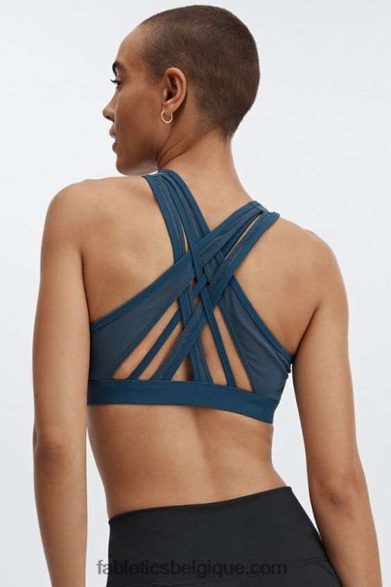 soutien-gorge de sport à impact élevé faye femmes Fabletics 404P0T1387 nova bleue