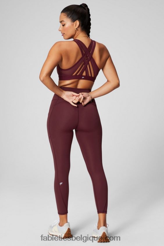 soutien-gorge de sport à impact élevé faye femmes Fabletics 404P0T1388 merlot