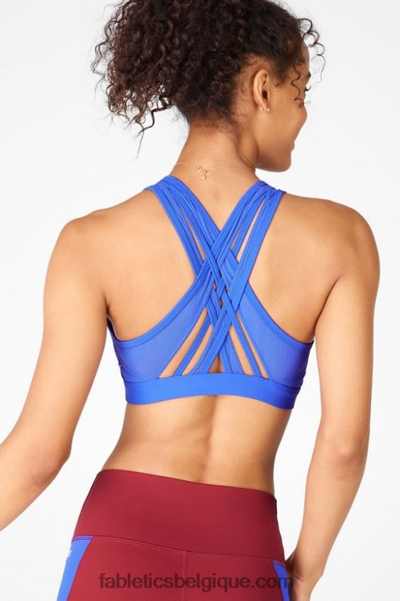 soutien-gorge de sport à impact élevé faye femmes Fabletics 404P0T1391 lapis
