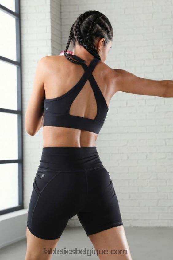 soutien-gorge de sport à impact élevé siena femmes Fabletics 404P0T1430 noir