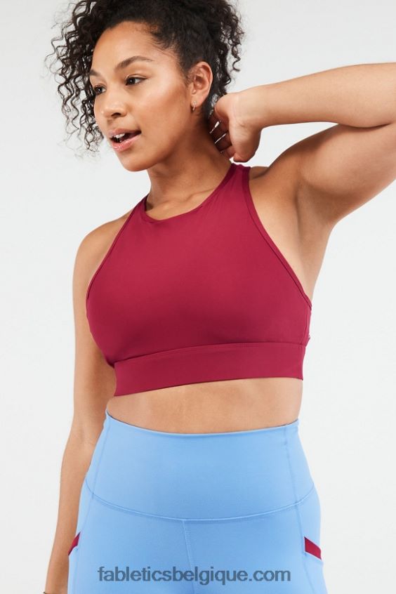 soutien-gorge de sport à impact élevé siena femmes Fabletics 404P0T1433 éclat de cerise
