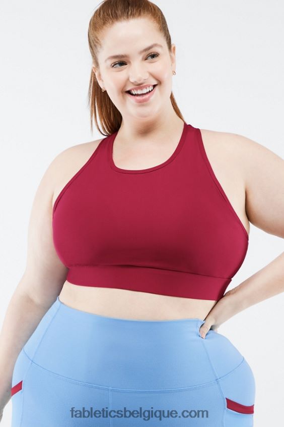 soutien-gorge de sport à impact élevé siena femmes Fabletics 404P0T1434 éclat de cerise