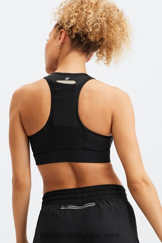 soutien-gorge de sport à impact élevé trinity 96 femmes Fabletics 404P0T1368 noir