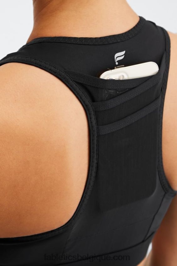 soutien-gorge de sport à impact élevé trinity 96 femmes Fabletics 404P0T1368 noir