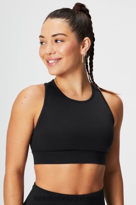 soutien-gorge de sport à impact élevé trinity 96 femmes Fabletics 404P0T1369 guépard noir/ondé