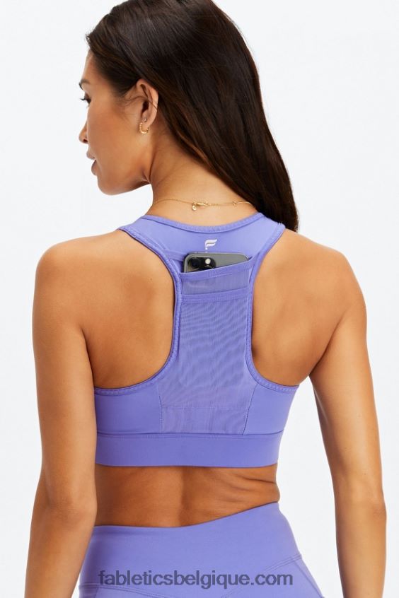 soutien-gorge de sport à impact élevé trinity 97 femmes Fabletics 404P0T1372 violet