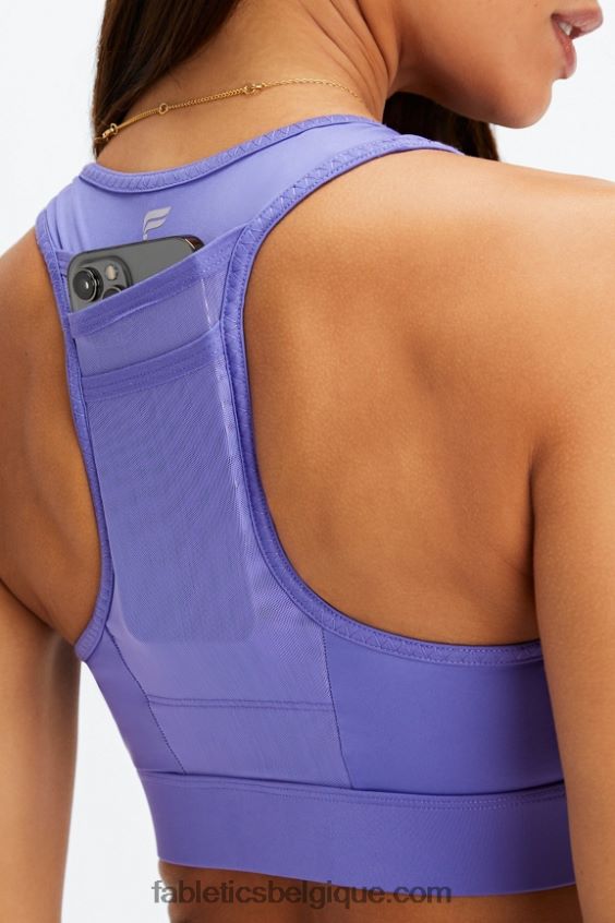 soutien-gorge de sport à impact élevé trinity 97 femmes Fabletics 404P0T1372 violet