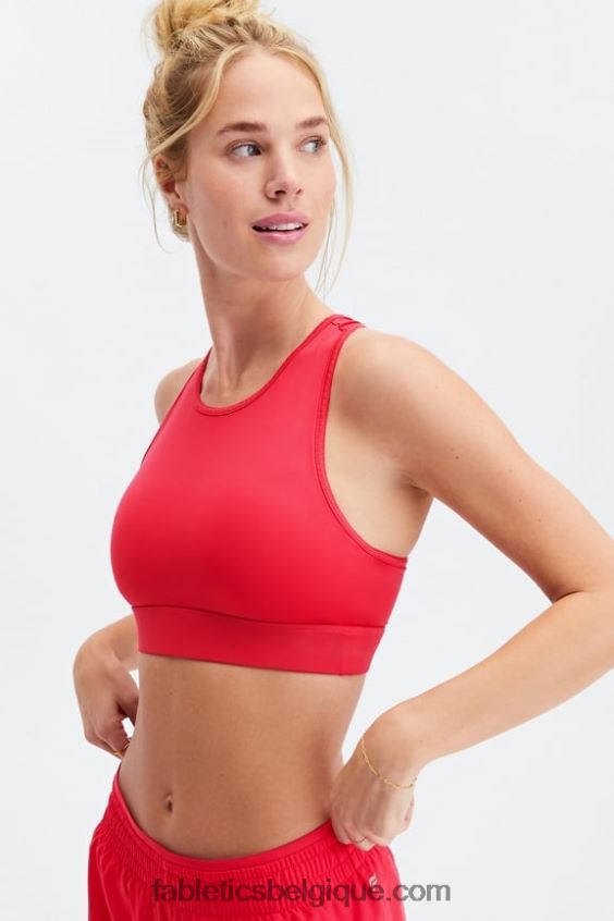 soutien-gorge de sport à impact élevé trinity 97 femmes Fabletics 404P0T1376 rouge à lèvres rouge
