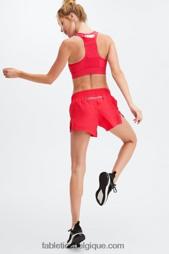 soutien-gorge de sport à impact élevé trinity 97 femmes Fabletics 404P0T1376 rouge à lèvres rouge