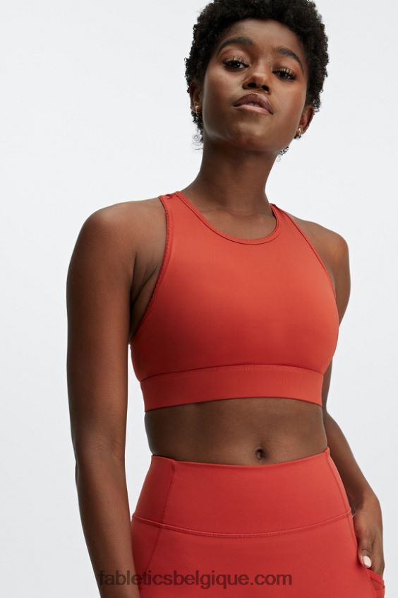 soutien-gorge de sport à impact élevé trinity 98 femmes Fabletics 404P0T1377 lave