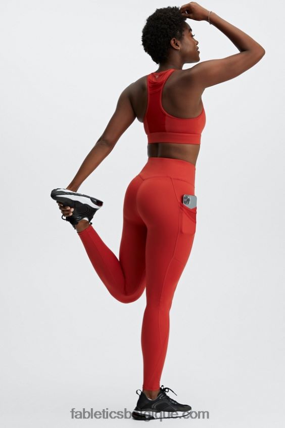 soutien-gorge de sport à impact élevé trinity 98 femmes Fabletics 404P0T1377 lave