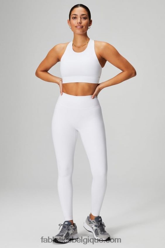 soutien-gorge de sport à impact élevé trinity 98 femmes Fabletics 404P0T1381 blanc classique