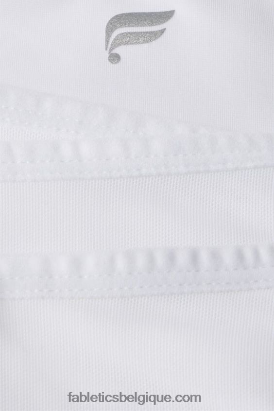 soutien-gorge de sport à impact élevé trinity 98 femmes Fabletics 404P0T1381 blanc classique