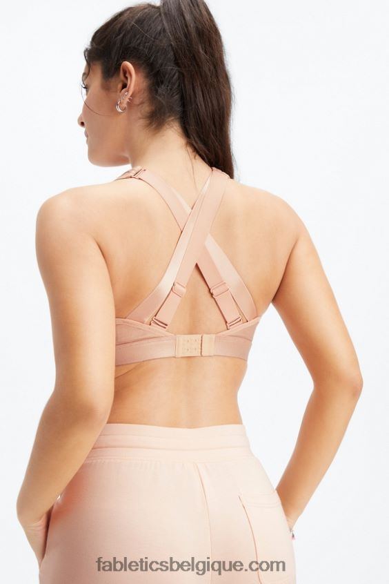 soutien-gorge de sport réglable à fort impact belle irisé femmes Fabletics 404P0T1402 éclat de teinte rose
