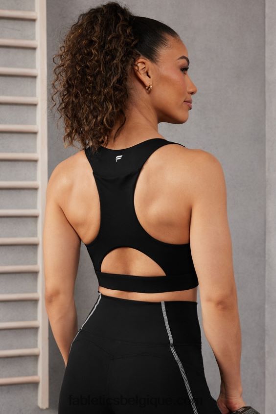 brassière de sport midi à impact moyen on-the-go 127 femmes Fabletics 404P0T1823 noir