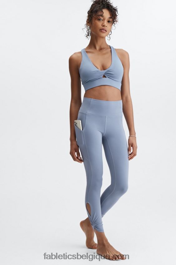 brassière de sport oasis twist 110 femmes Fabletics 404P0T1726 jean délavé