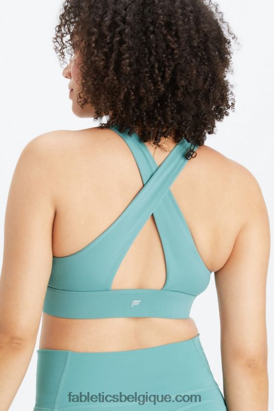 brassière de sport twist oasis 107 femmes Fabletics 404P0T1711 vague arctique
