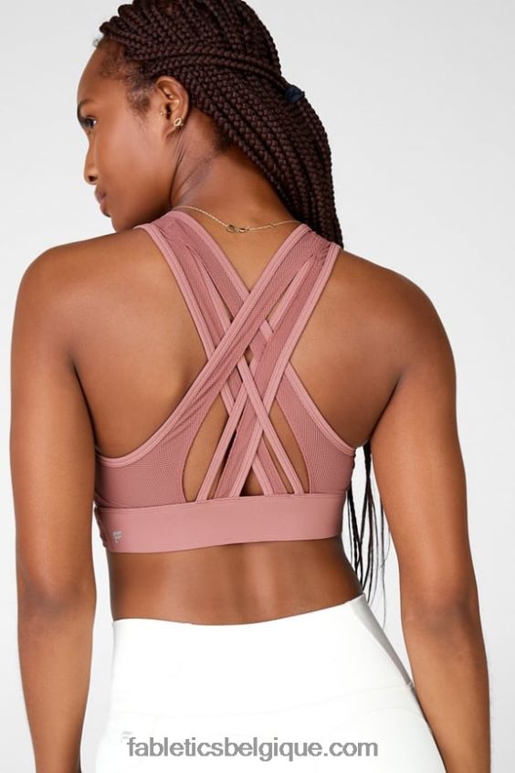 faye soutien-gorge de sport à impact moyen ii femmes Fabletics 404P0T1912 fumée d'orchidée