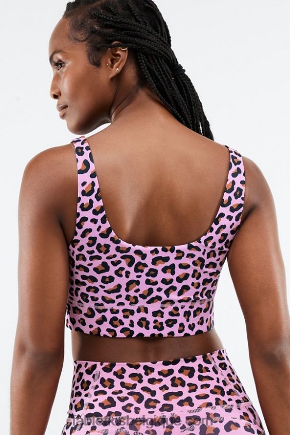 soutien-gorge de sport harlyn midi à impact moyen femmes Fabletics 404P0T1856 rose clair meru/teck
