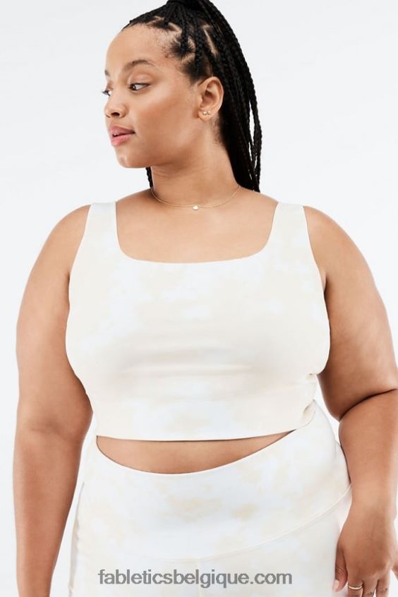 soutien-gorge de sport harlyn midi à impact moyen femmes Fabletics 404P0T1858 magma de lait de miel
