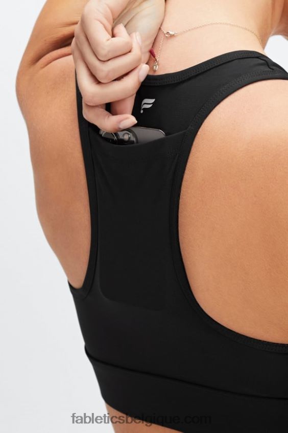 soutien-gorge de sport à impact moyen 131 femmes Fabletics 404P0T1859 noir